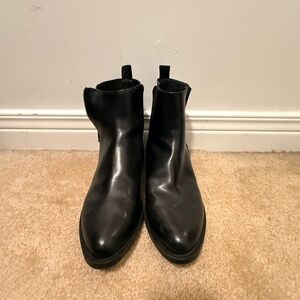 Women’s Black Leather Ankle Boots